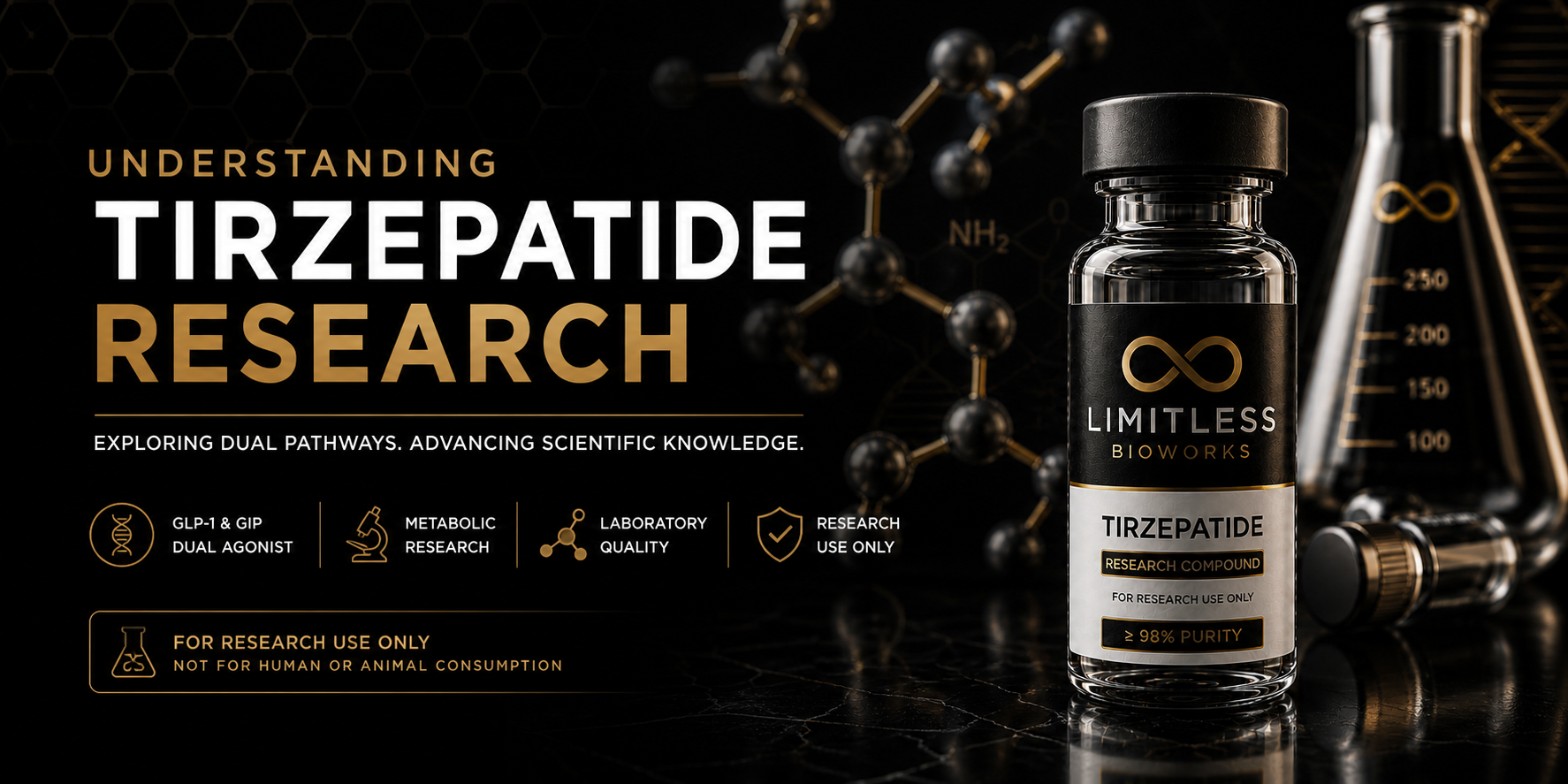 Tirzepatide research compound vial