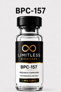 BPC-157 research compound vial by Limitless BioWorks