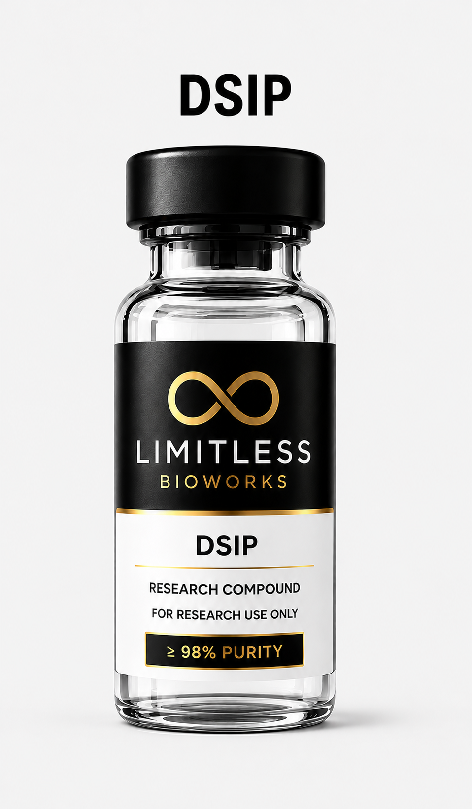 DSIP research compound vial by Limitless BioWorks
