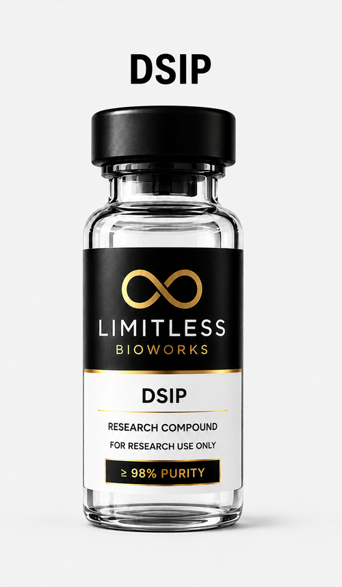 DSIP research compound vial by Limitless BioWorks