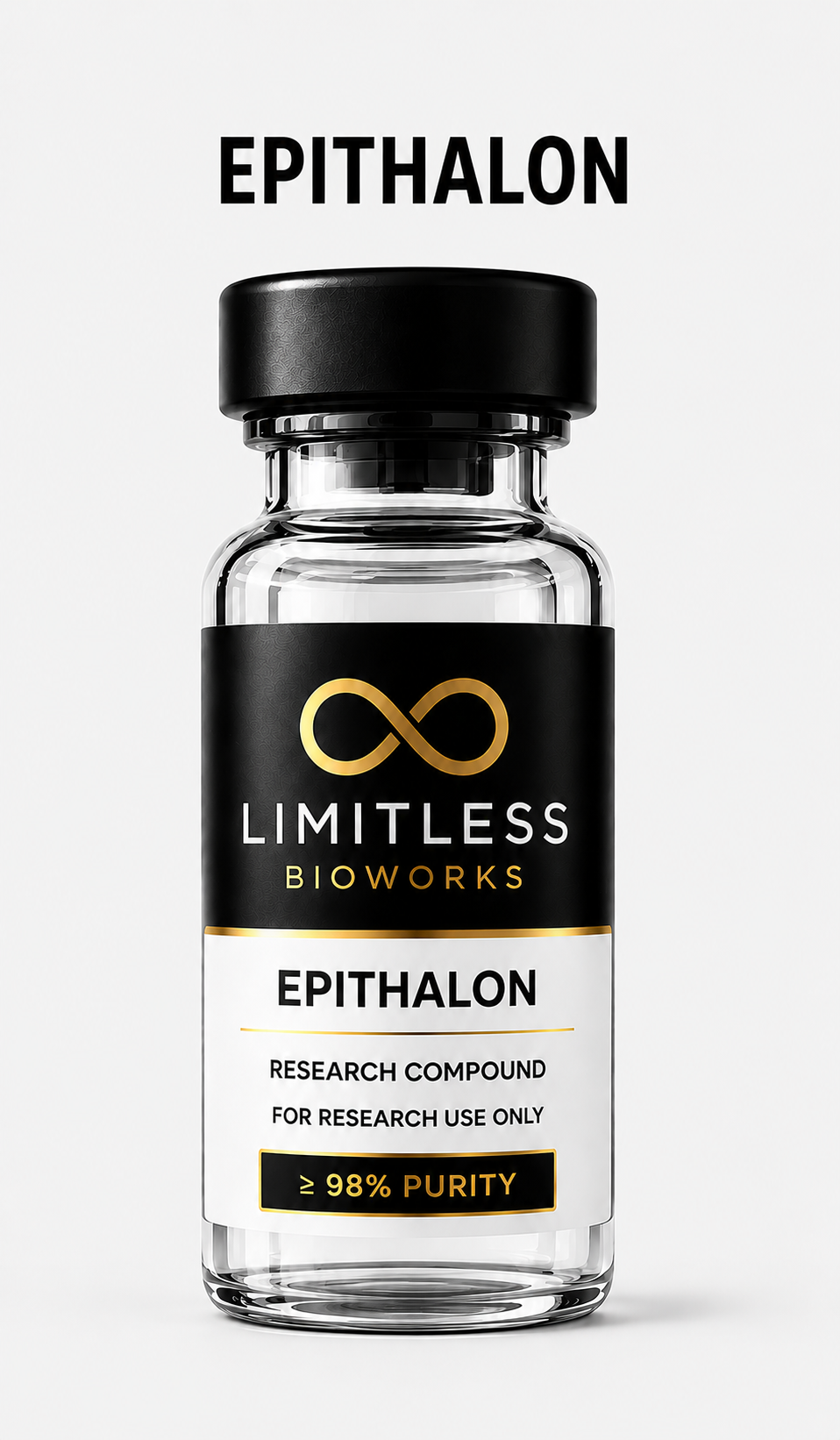 Epithalon research compound vial by Limitless BioWorks