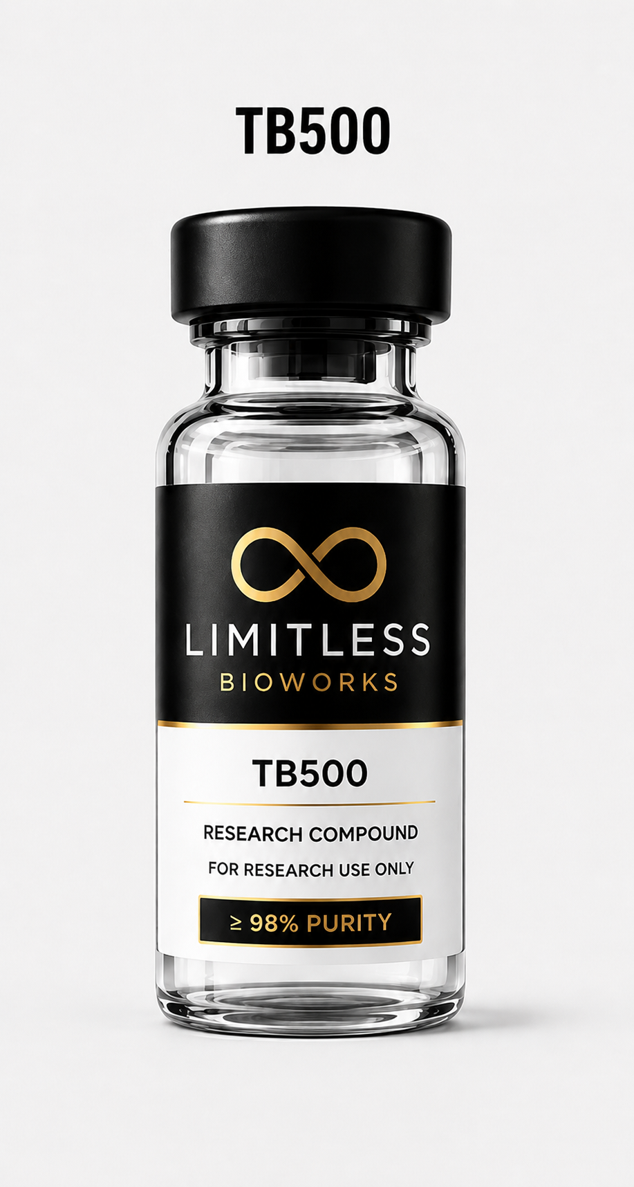 TB500 research compound vial by Limitless BioWorks